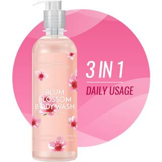 Aroma Magic 3-in-1 Plum Blossom Body Wash | Renser & n?rer h?rkrop og ansigt | Revitalize kedelig hud og h?r | Forbedre hudens smidighed | 7.44 f