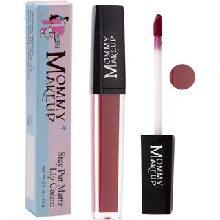Mor Makeup Stay Put Matte Lip Cream | Kiss Proof Lipstick i Harlow (en Bordeaux Red) Transfer Proof Smudge Proof Vandt?t ikke -t?rrende lang slid