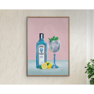 Plakat Petra Lizde Gin Cocktail 30x40 cm