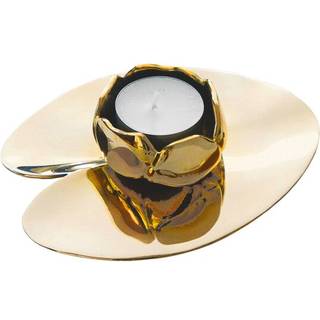 Hilke Collection Ninfea Piccola Lysestage - Lysestager Messing Guld - HLPA01