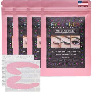 Eyeliner stencils | Kat eyeliner stencil & vinget eyeliner værktøj | Oprettet i USA & oprettet af berømthedsmakeupartist | Genanvendelig og fleks