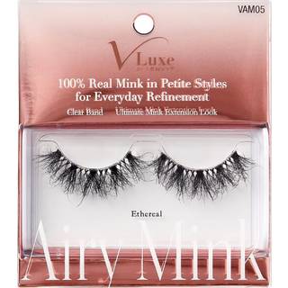 Ienvy Airy Mink False Eyelashes 100% Real Mink Fake Eye Lash Lightweight Superfine Clear Band For Natural Look Classic Styles Easy Apply & Comfor