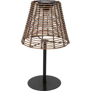 Solcelle bordlampe brun H33 cm
