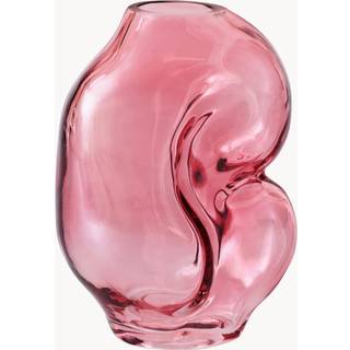 Håndlavet glasvase Gleam, H 18 cm
