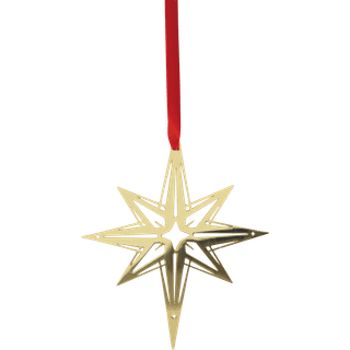 Pluto Design Northern star juleophæng Guld