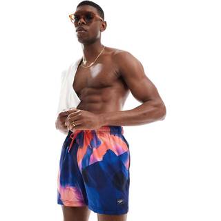 Men's Printed 16'' Redondo Edge Swim Shorts Blue/Pink