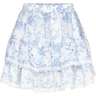 Gina Tricot-Boho mini skirt-korte nederdele-Blå-XS-Dame