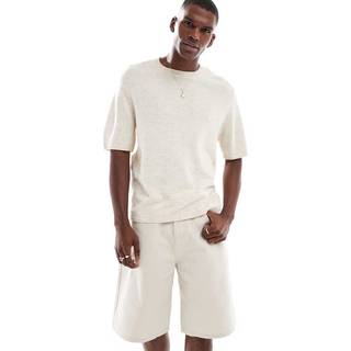 Hollister Cream Let Strikket T-shirtlarge
