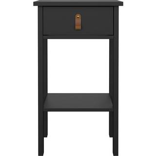 Madrid Natbord 1 skuffe - Mat Sort