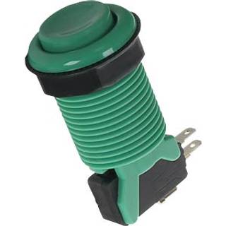 Arkade trykkontakt med mikroswitch - Off-(On), Grøn
