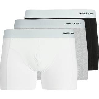 Jack & Jones 3pak bambus boksershorts i multifarvet, sort, hvid og grå til herre