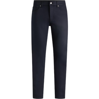 Porsche x BOSS-jeans med tapered fit i blå denim med performance-stræk