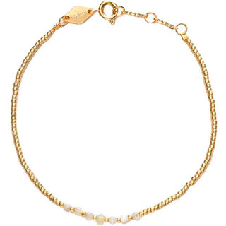 ANNI LU Bead & Gem Armbånd 18 kt. Forgyldt Messing 180-01-16 - Dame - Brass