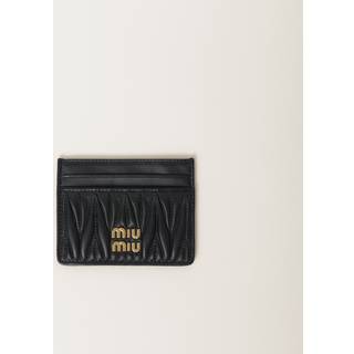 Porte-cartes matelassé noir - TU