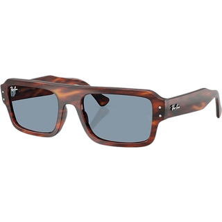 Ray - Ban Unisex RB4454 LUKAS 139856 Solbriller Acetat Brun Blå Firkantet Normal