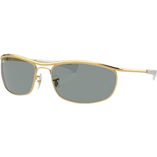 Ray - Ban Unisex RB3119M OLYMPIAN I DELUXE 001/56 Solbriller Metal Guld Blå Rund Normal Antiblænding