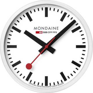 Mondaine A990.CLOCK.10SBB Wanduhr Quarz 25 cm Weiß