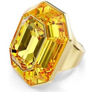 Lucent Cocktailring, Achteckform, Gelb, Goldlegierungsschicht