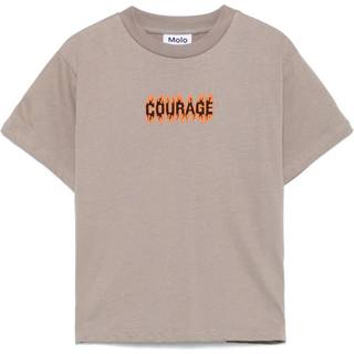 Molo Rodney printed cotton T-shirt - grey - Y 8