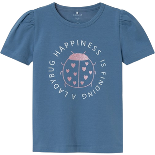 Name It Coronet Blue Ladybug Top