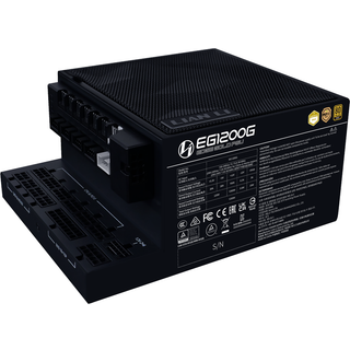 Lian Li Edge Gold 1200W Black Strømforsyning - 1200 Watt - 120 mm - ATX 3.1 - 80 Plus Gold certified