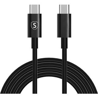 SiGN Hurtigopladerkabel USB-C til USB-C 60W, 3A, PD, 2m - Sort