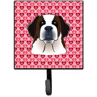 """" Caroline's Treasures Saint Bernard Hearts Wall Hook Small Multicolor """"