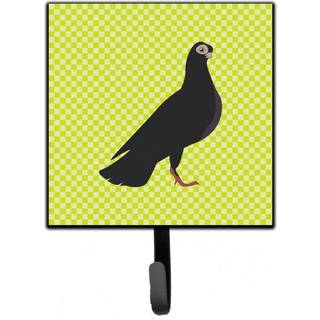 """" Caroline's Treasures Budapest Highflyer Pigeon Green Wall Hook Small Multicolor """"