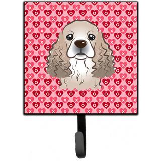 """" Caroline's Treasures Cocker Spaniel Hearts Wall Hook Small Multicolor """"