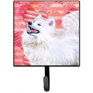 """" Caroline's Treasures Samoyed Love Wall Hook Small Multicolor """"