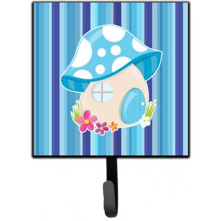 """" Caroline's Treasures Fairy House Blue Stripes Wall Hook Small Multicolor """"