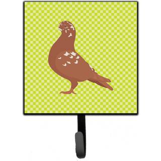 """" Caroline's Treasures African Owl Pigeon Green Wall Hook Small Multicolor """"