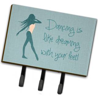 """" Caroline's Treasures Dancing er som at drømme nr. 2 Wall Hook Triple Multicolor """"