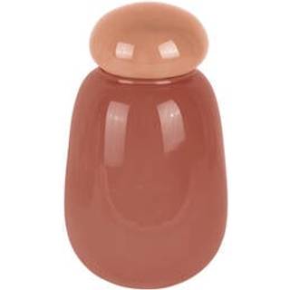 Vase Nuevo Dulce 12,5x22cm glas lyserød