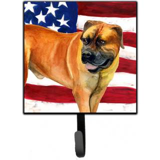 """" Caroline's Treasures Boerboel Mastiff Patriotic Wall Hook Small Multicolor """"