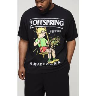 Mens Black Plus Oversized The Offspring License Print T-Shirt