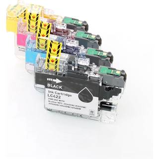 kompatibel sæt 4x printer patron til brother lc422val lc422xlval mfc-j5340dw mfc-j5345dw mfc-j5740d