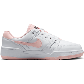 Nike Nike White/Echo Pink Youth Full Force Low-Top Trainers