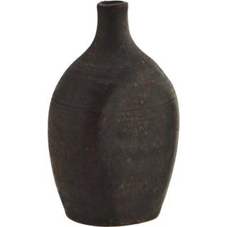 Madam Stoltz vase rund mørk