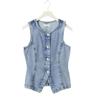 Gina Tricot-Tailored denim vest-Veste-Blå-S-Dame