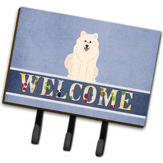 """" Caroline's Treasures Samoyed Welcome Wall Hook Triple Multicolor """"