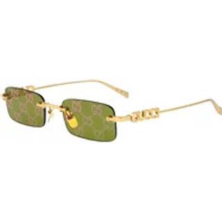 Gucci Mand GG1808S 004 Solbriller Metal Sølv Rød Firkantet - Sølv