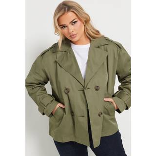 Yours Curve Yours Curve Short Trench Coat