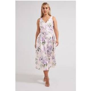 Yours Curve London V-hals Plisseret KjoleEU 50 (UK 22)
