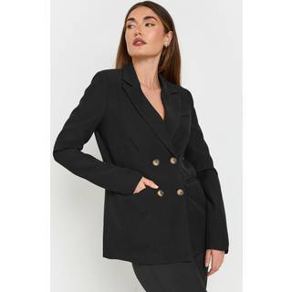 Lts Tall Black Double Breasted Blazer Jacket 12 Lts | Tall Women's Blazer Jackets