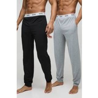 Mens Multi 2 Pack Man Lounge Cuffed Jogger
