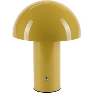 Bahne Interior - Glossy Mushroom LED bordlampe, gul - H21,5 cm.