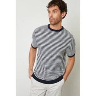 Threadbare Stribet Tekstureret Strikket T-shirtMiddel