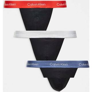 3 Pack Thongs - Icon Cotton Stretch - Black - M