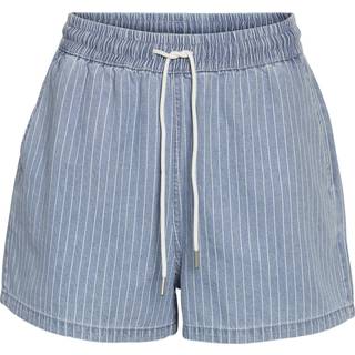 Noisy May - Nmkatri Nw Elastic Stripe Short Bs006Lb - 4724761 Light Blue Denim